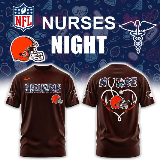 Cleveland Browns NURSES NIGHT Combo Tshirt | Jogger | Cap