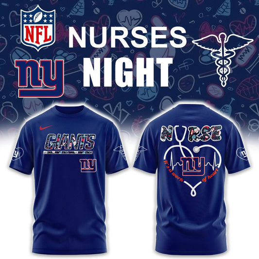 New York Giants NURSES NIGHT Combo Tshirt | Jogger | Cap