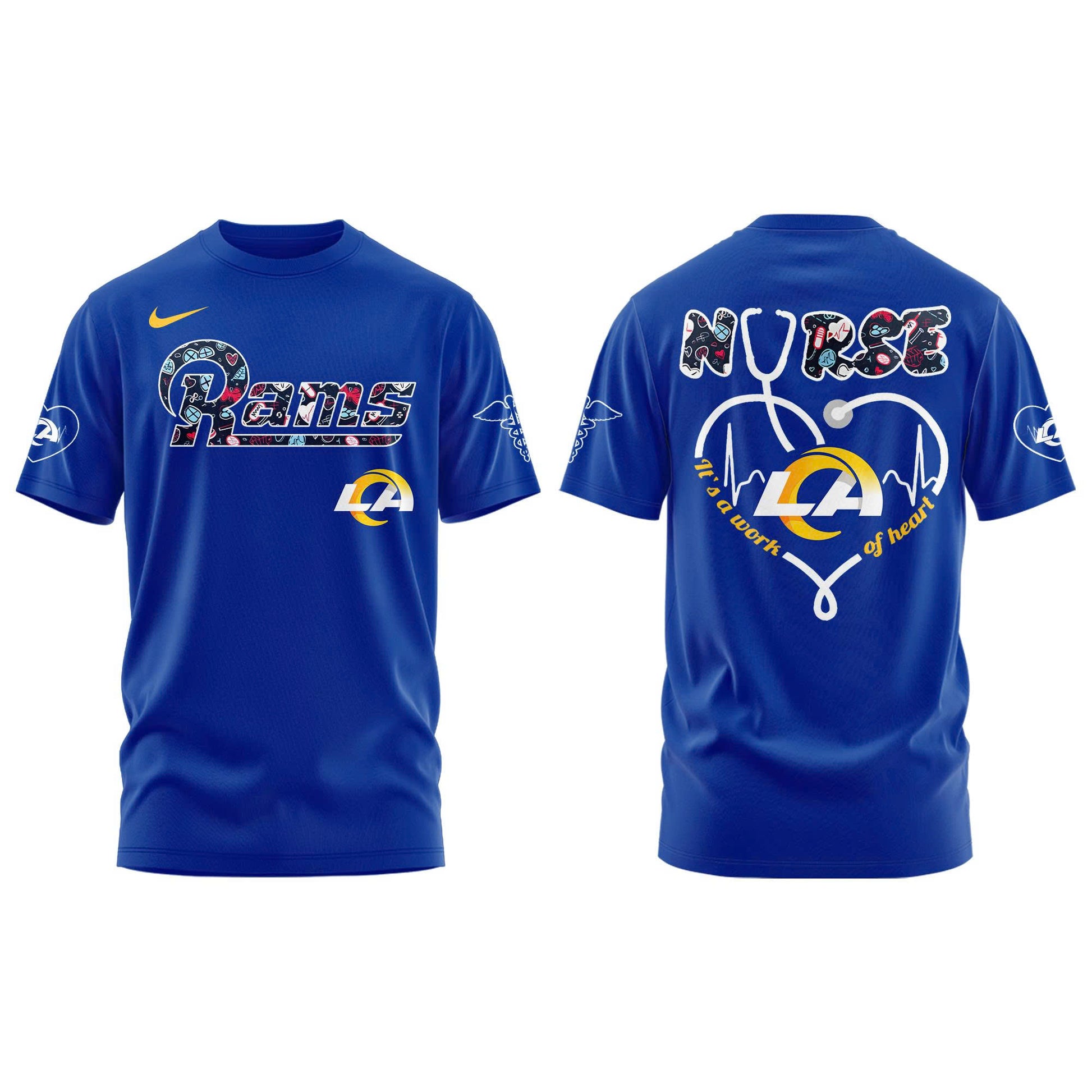 Los Angeles Rams NURSES NIGHT Combo Tshirt | Jogger | Cap