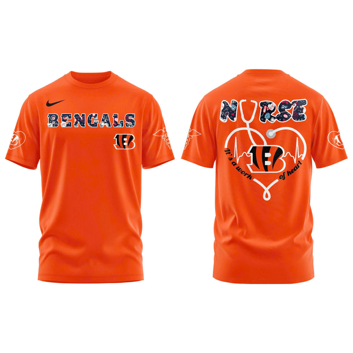 Cincinnati Bengals NURSES NIGHT Combo Tshirt | Jogger | Cap