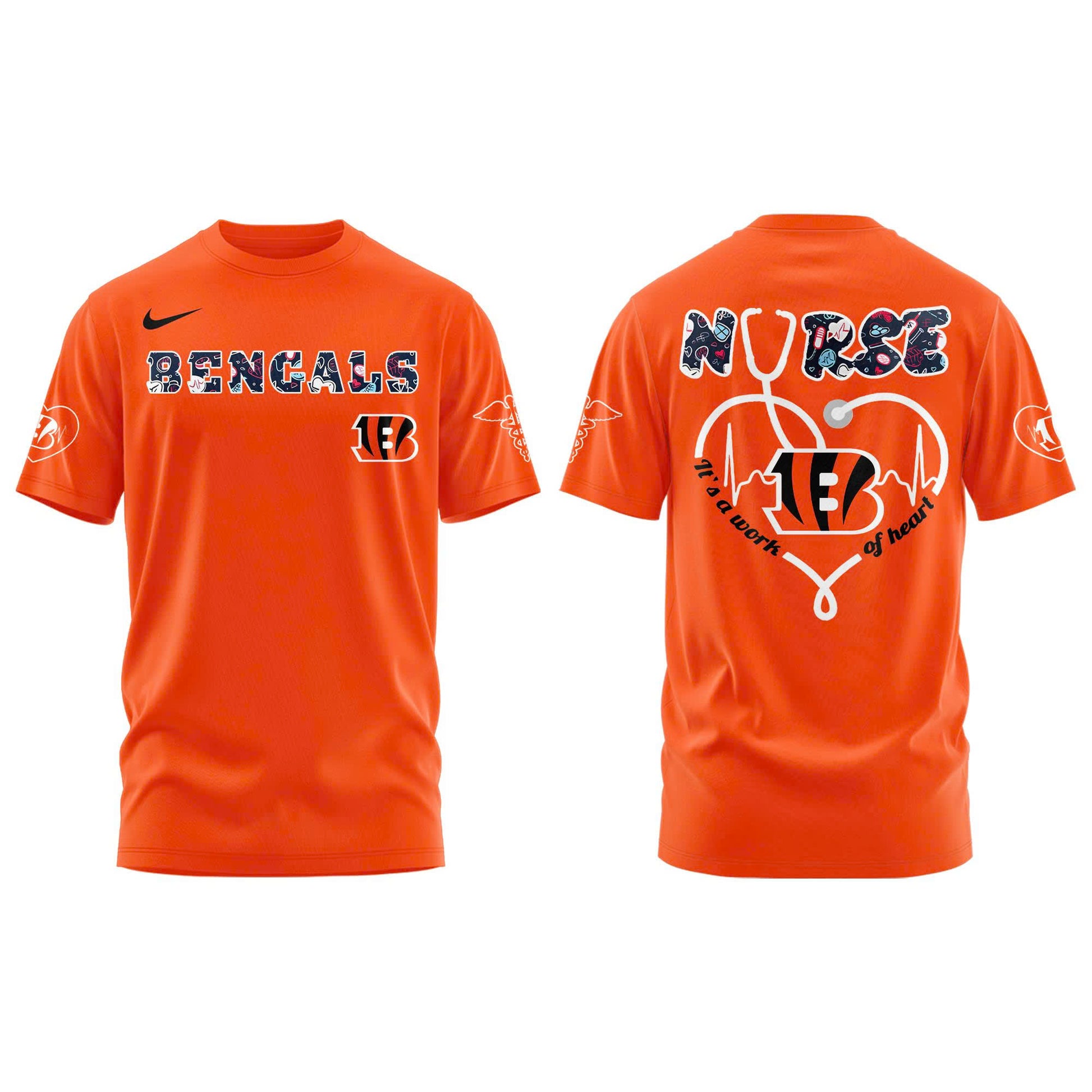Cincinnati Bengals NURSES NIGHT Combo Tshirt | Jogger | Cap