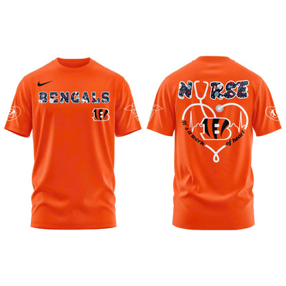 Cincinnati Bengals NURSES NIGHT Combo Tshirt | Jogger | Cap