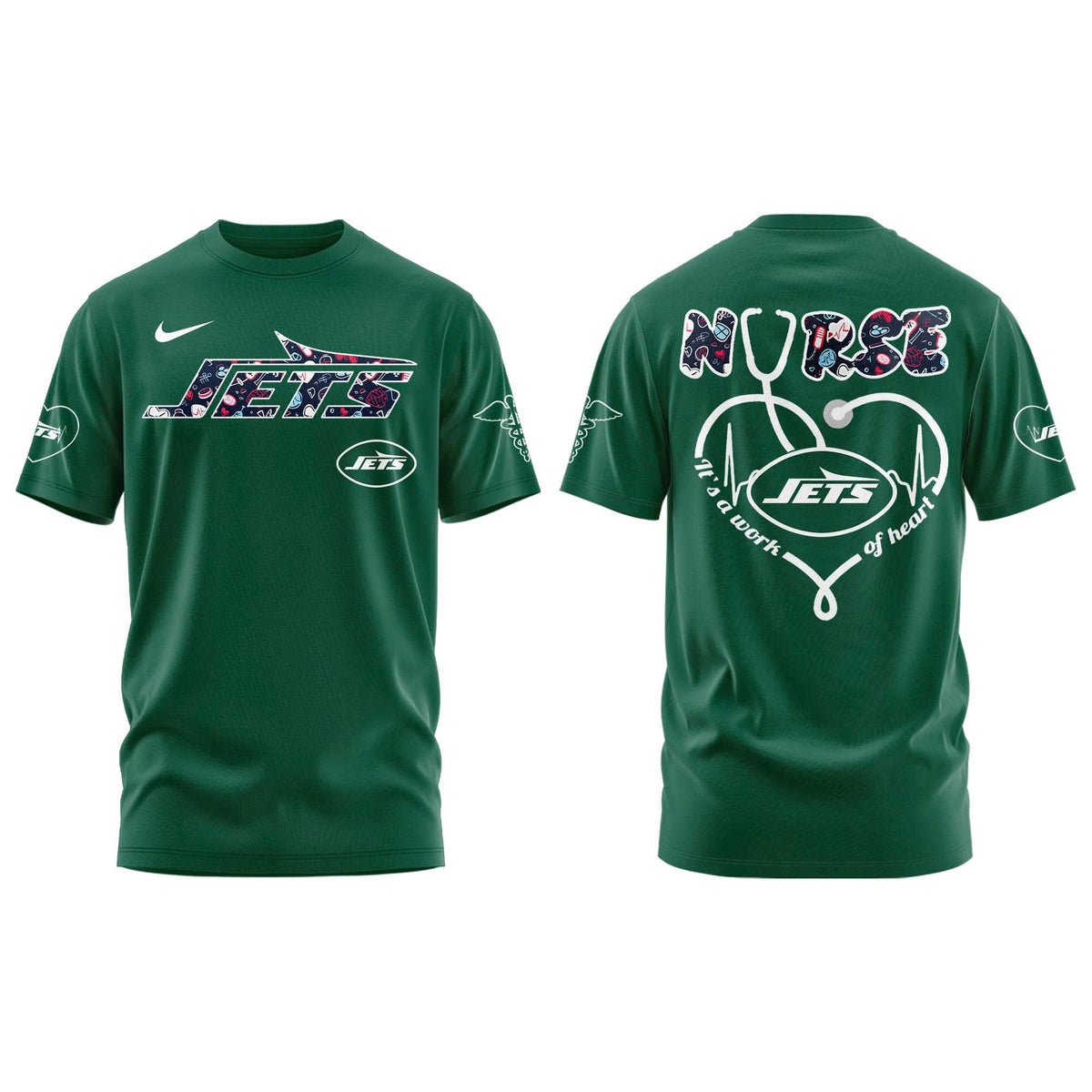 New York Jets NURSES NIGHT Combo Tshirt | Jogger | Cap
