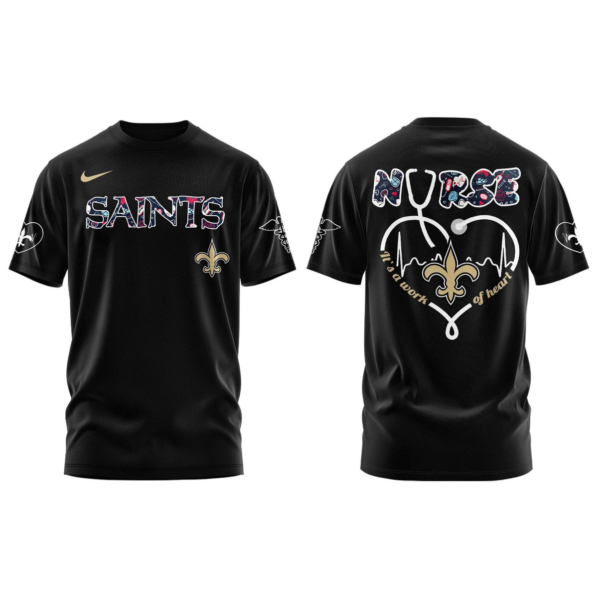New Orleans Saints NURSES NIGHT Combo Tshirt | Jogger | Cap