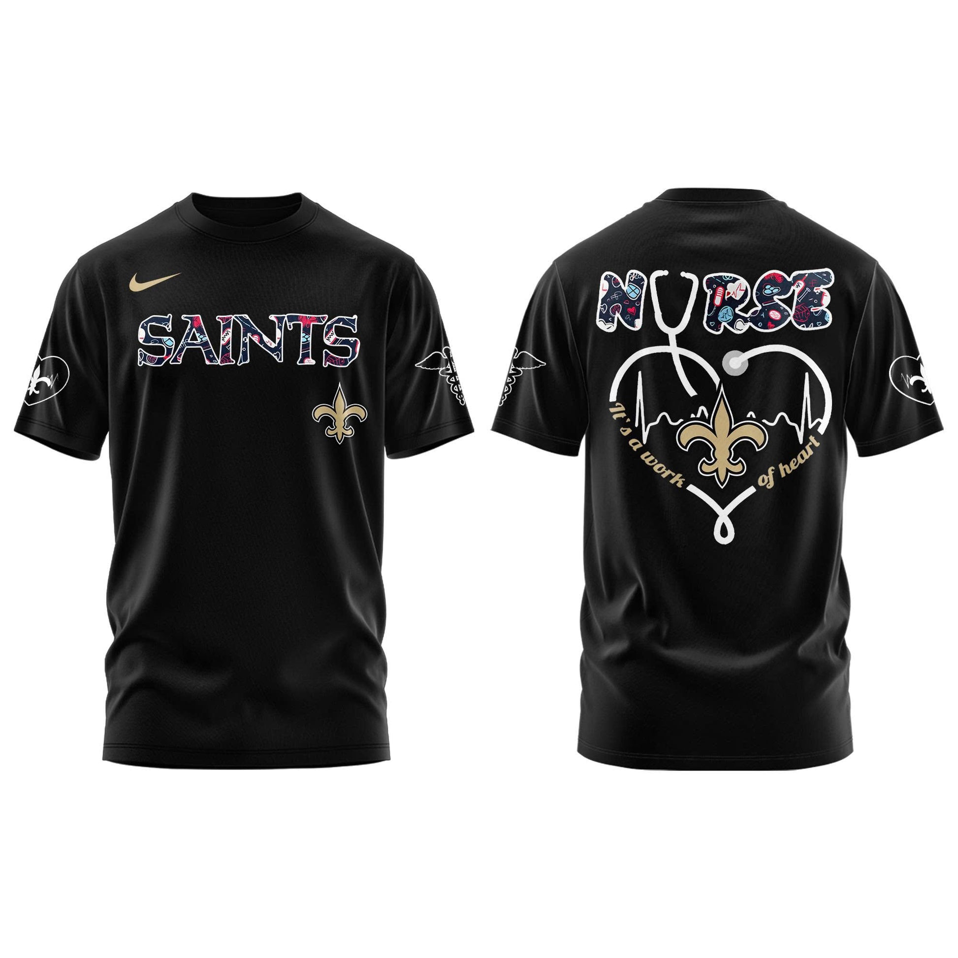 New Orleans Saints NURSES NIGHT Combo Tshirt | Jogger | Cap