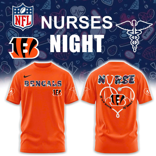 Cincinnati Bengals NURSES NIGHT Combo Tshirt | Jogger | Cap