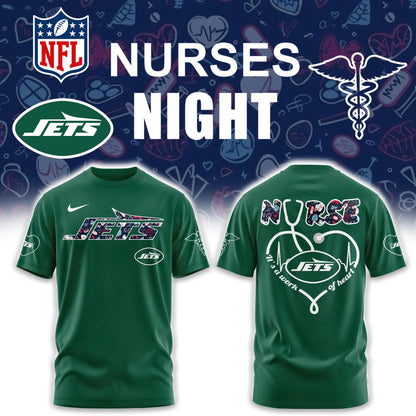 New York Jets NURSES NIGHT Combo Tshirt | Jogger | Cap