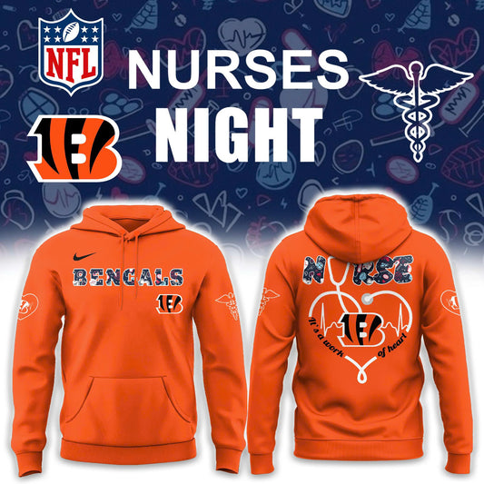 Cincinnati Bengals NURSES NIGHT Hoodie | Jogger | Cap
