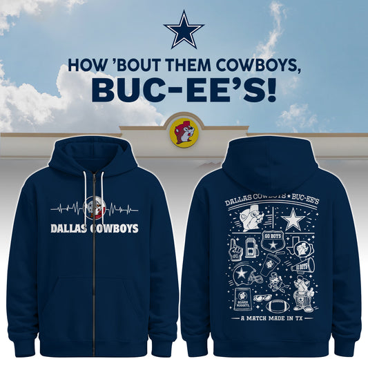 Dallas Cowboys x Buc-ee's Go Boys Zip Hoodie #5