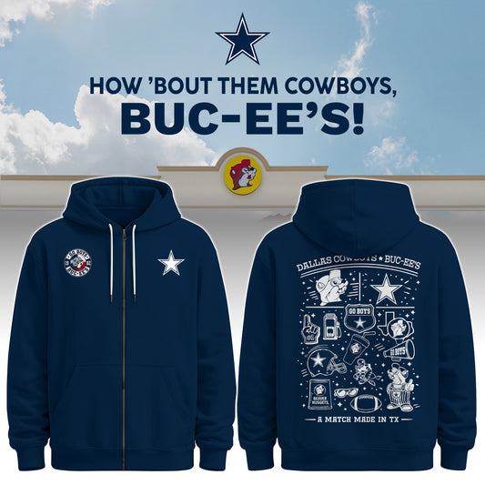 Dallas Cowboys x Buc-ee's Go Boys Zip Hoodie #4