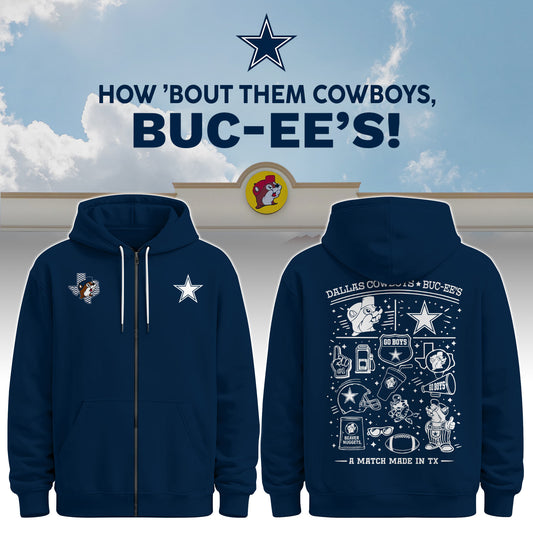Dallas Cowboys x Buc-ee's Go Boys Zip Hoodie #2