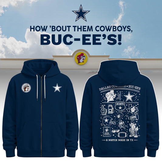 Dallas Cowboys x Buc-ee's Go Boys Zip Hoodie