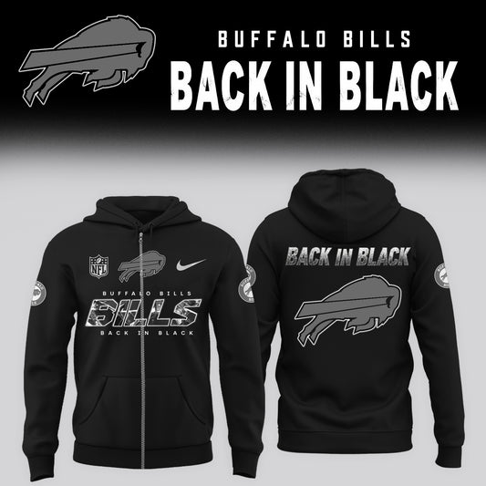 2026 Buffalo Bills - Back In Black Limited Edition ZipHoodie