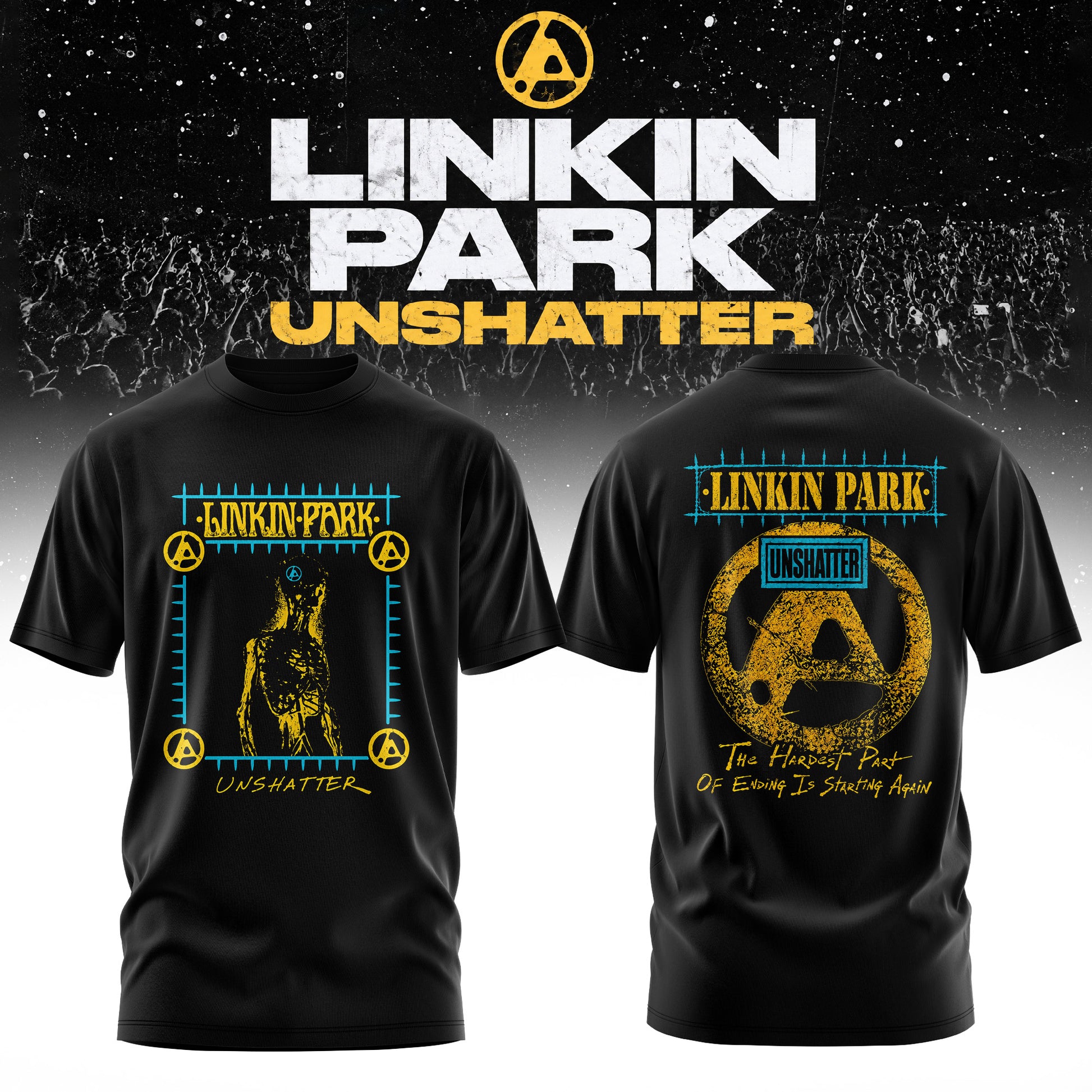 Lnk Prk Unshatter 3D All-Over Print T-Shirt V6